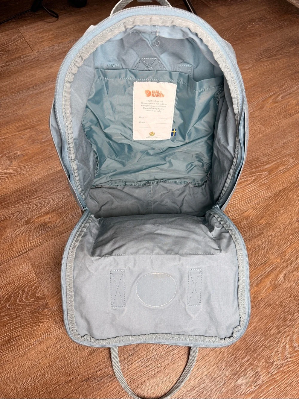 Fjällräven Kanken Classic Backpack Blue 16L Water Resistant Vinylon Daypack